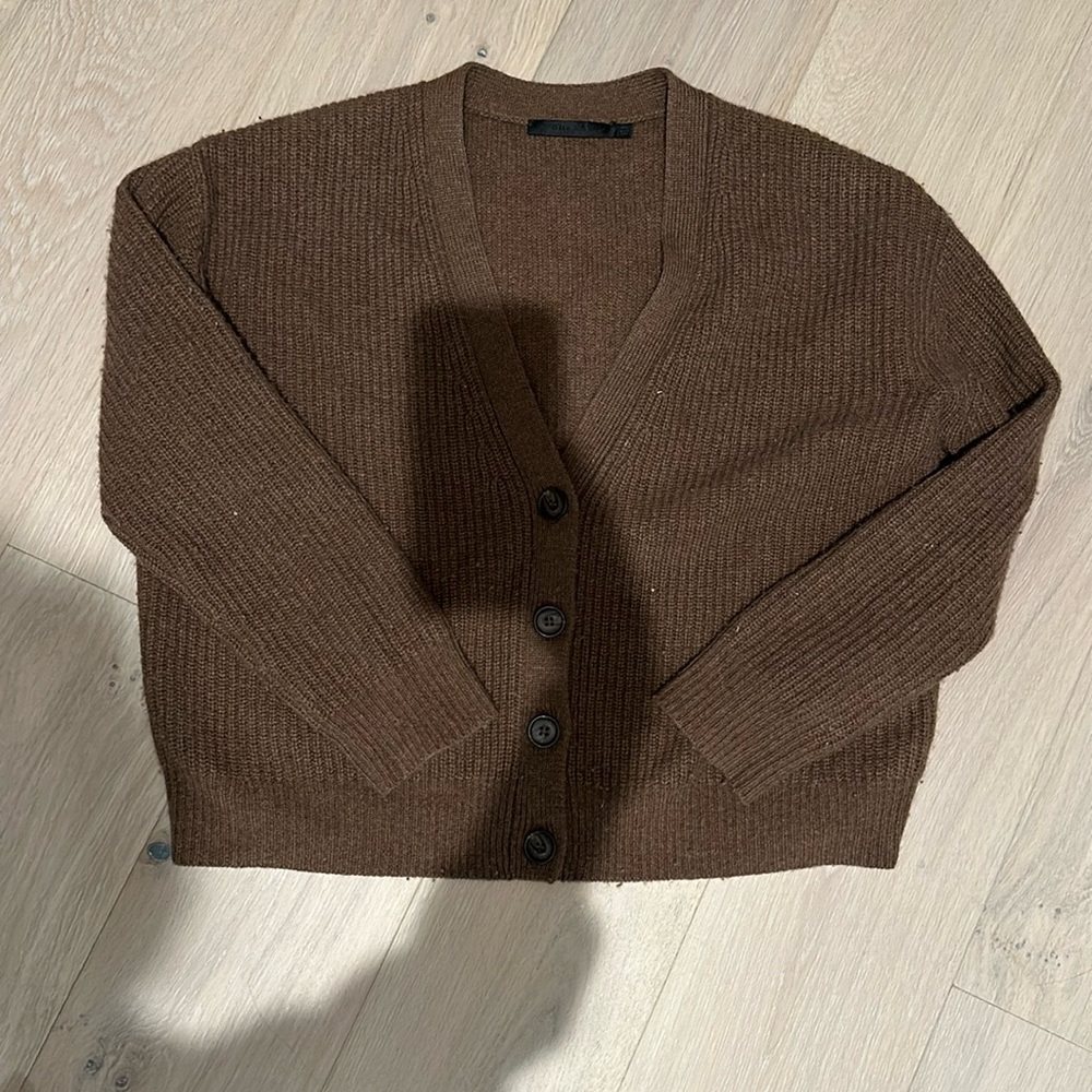 Jenni kayne cashmere cropped cocoon sweater